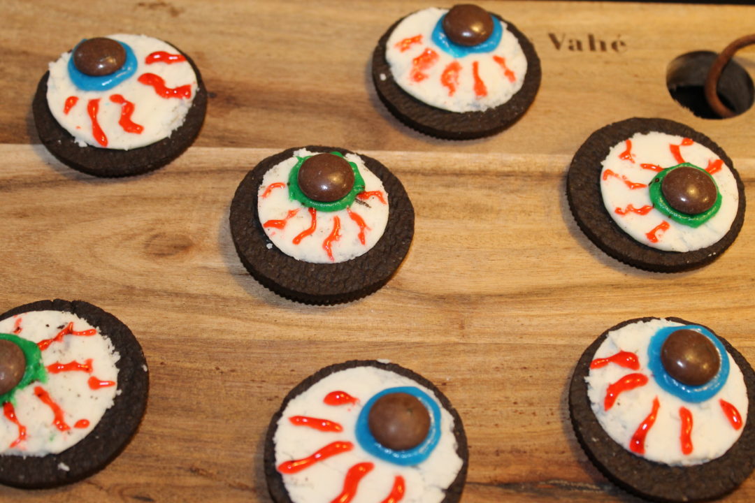 Blodsprængte øjne af oreo