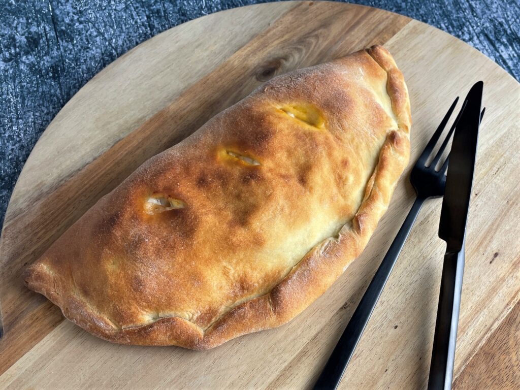 Pizza calzone med spaghetti bolognese Berits univers